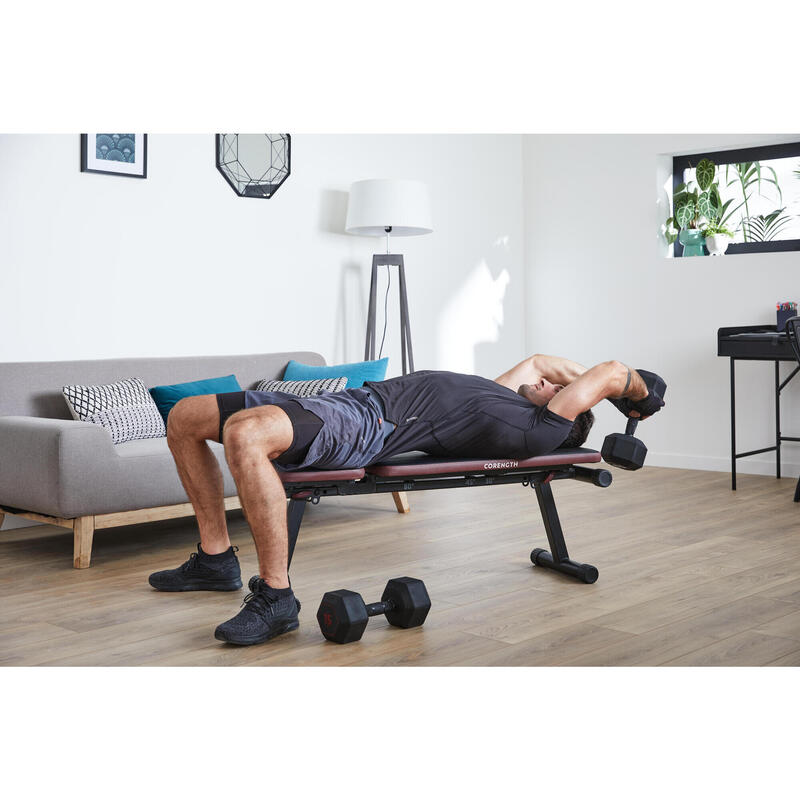 Banc de musculation pliable, inclinable, abdominaux - bench 500 fold