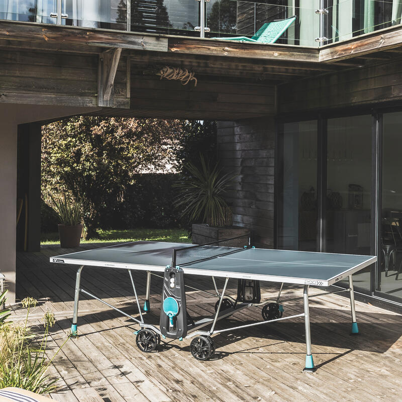 Mesa de ping pong exterior plegable tablero 5 mm Cornilleau 200X