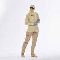 Pantalón de trekking en el desierto anti-UV ecodiseñado DESERT 900 beige  mujer - Decathlon