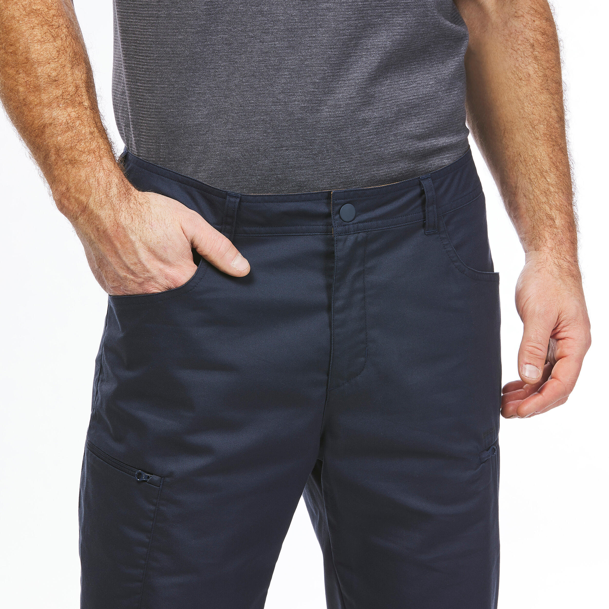 Men's NH500 Regular off-road hiking trousers 10/13