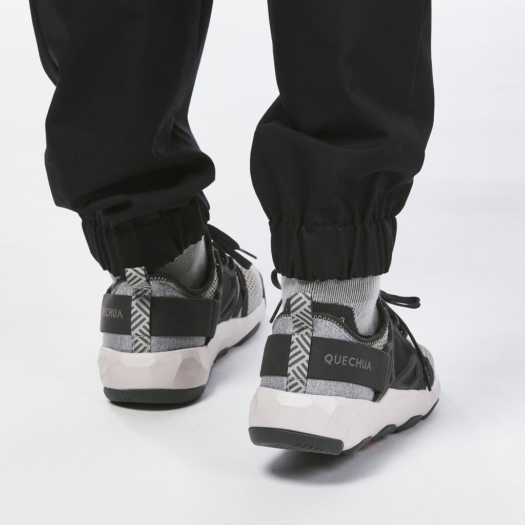 Crne muške pantalone za pešačenje NH500