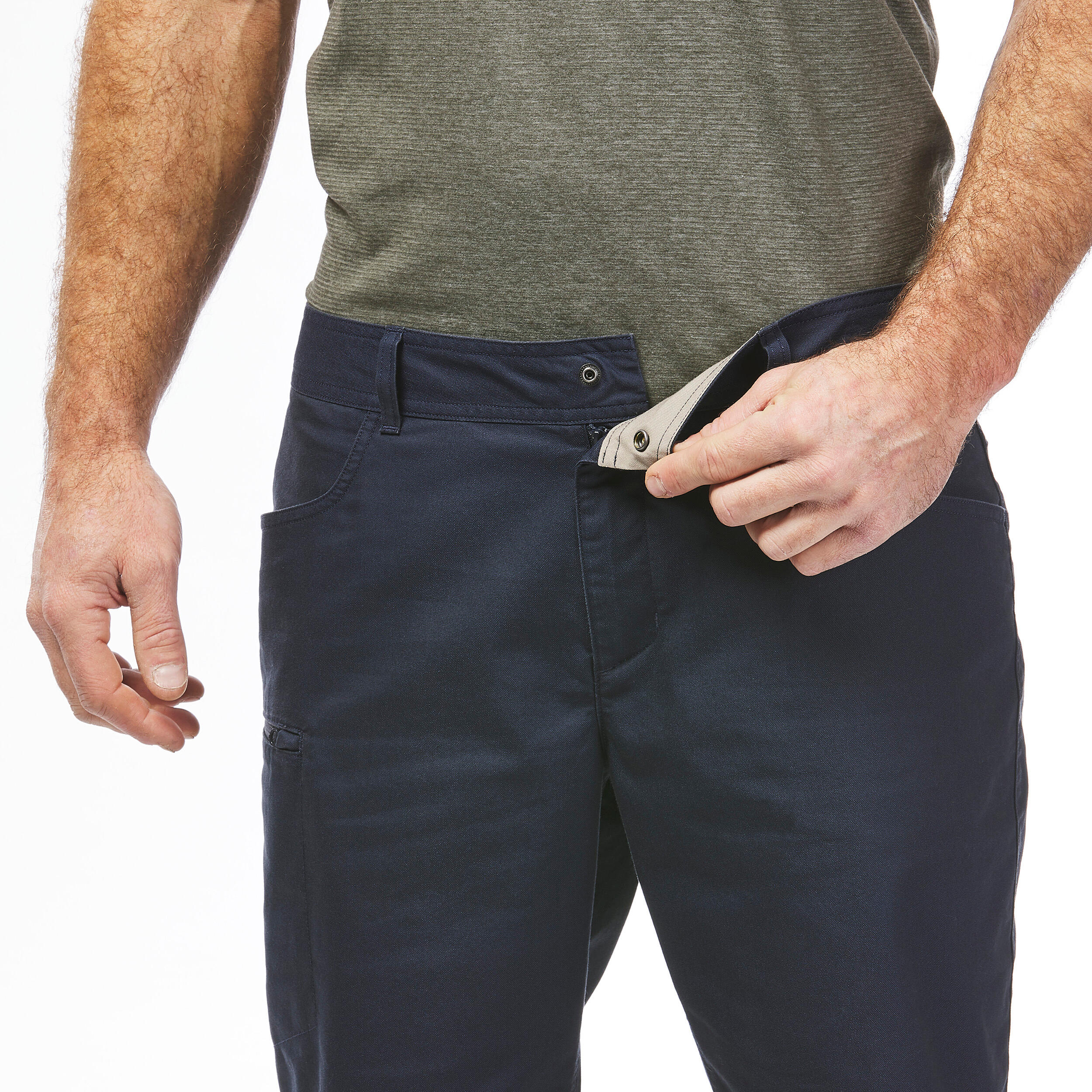 Pantalon scurt Regular Drumeție în natură NH500 Bleumarin Bărbați La Oferta Online decathlon imagine La Oferta Online