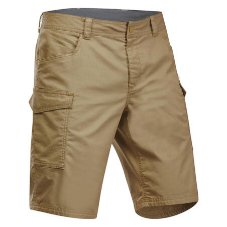 Men's golf chino shorts - MW500 khaki