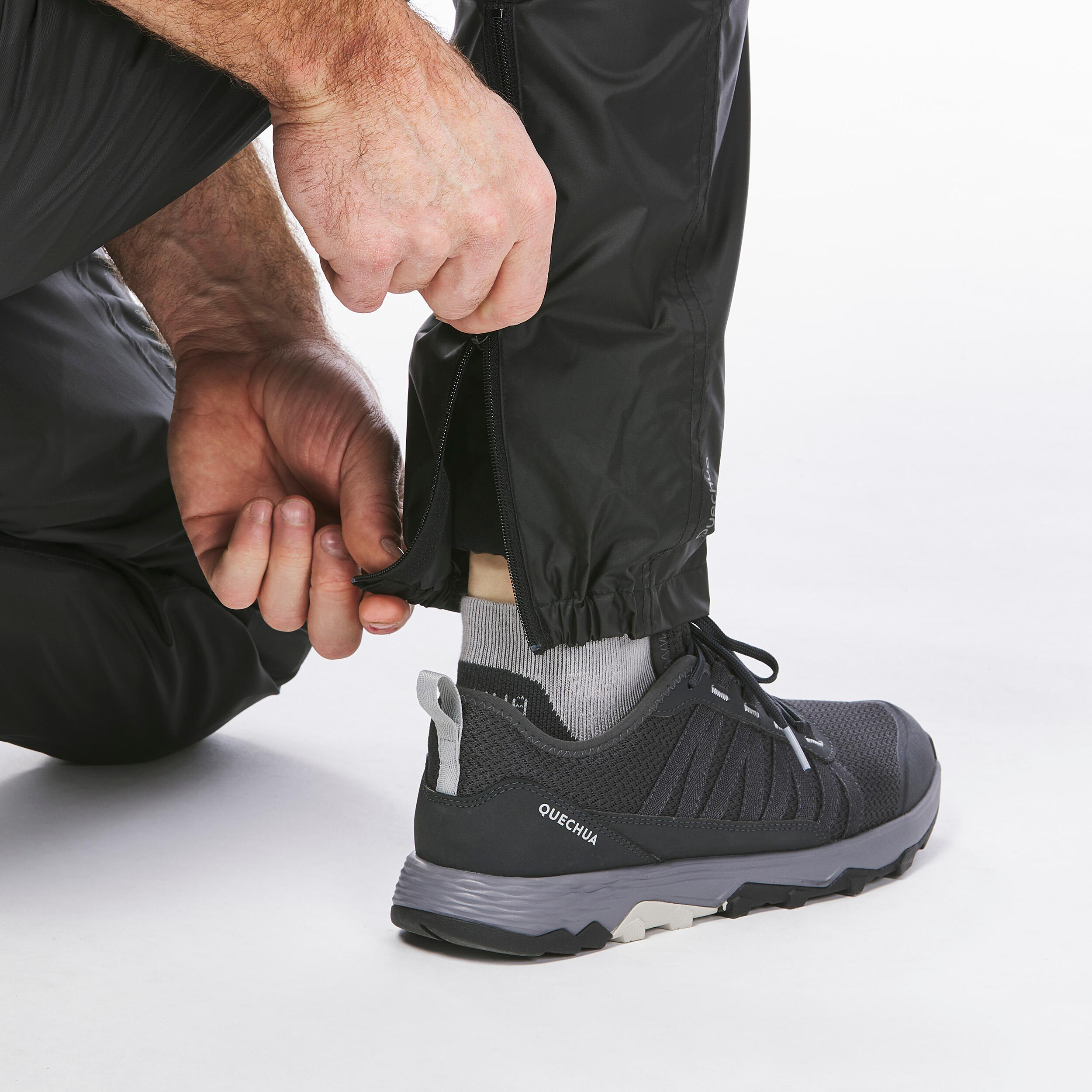 waterproof trousers - NH500 - Black 