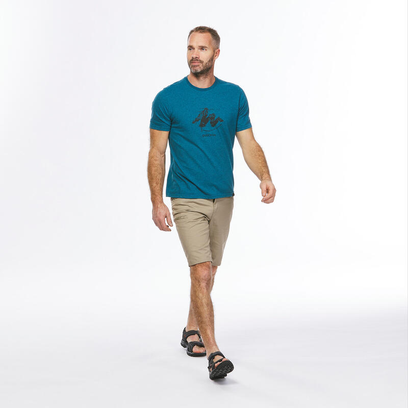 T-shirt trekking uomo NH100 blu