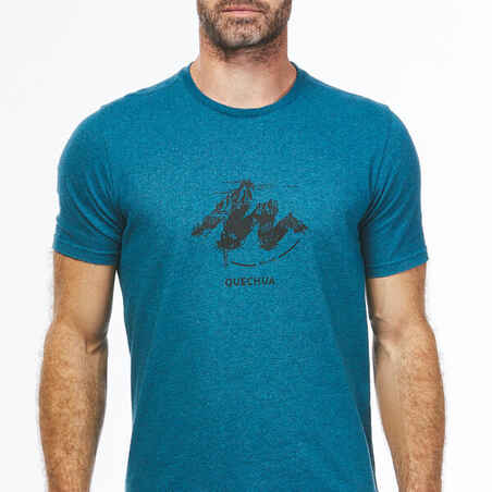 Camiseta de montaña y trekking manga corta Hombre Quechua NH100