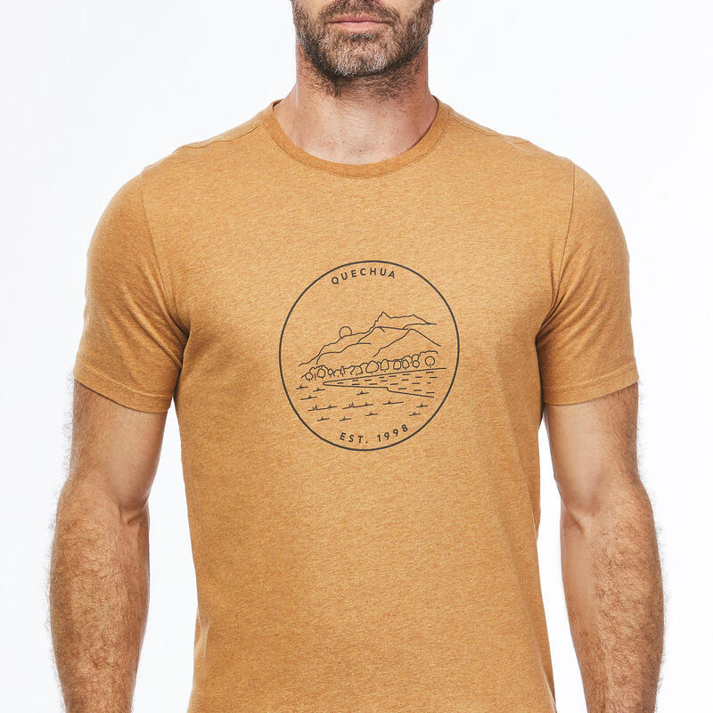 T-shirt trekking uomo NH100 marrone