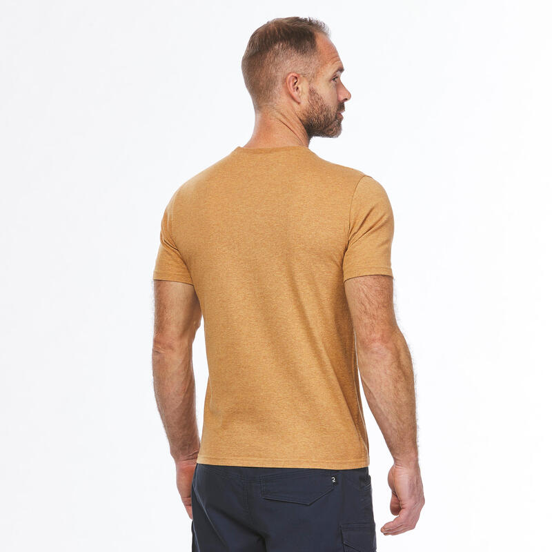 Erkek Outdoor Tişört - Alacalı Sarı - NH100