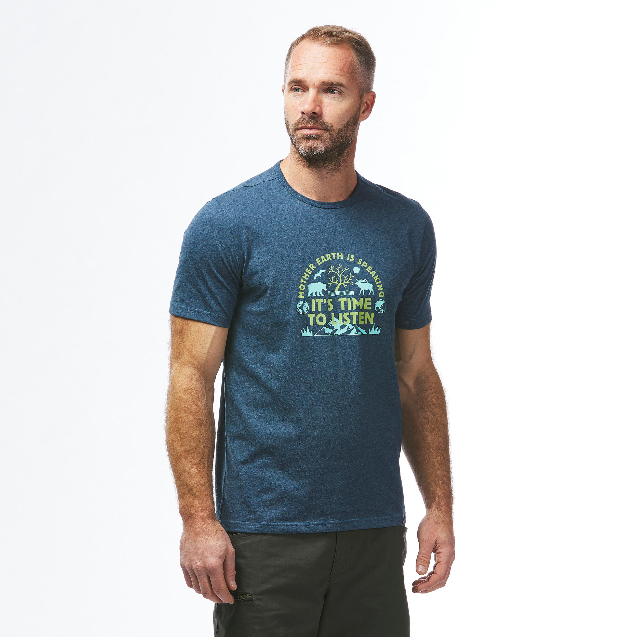 Men's Hiking T-shirt NH500 3/6
