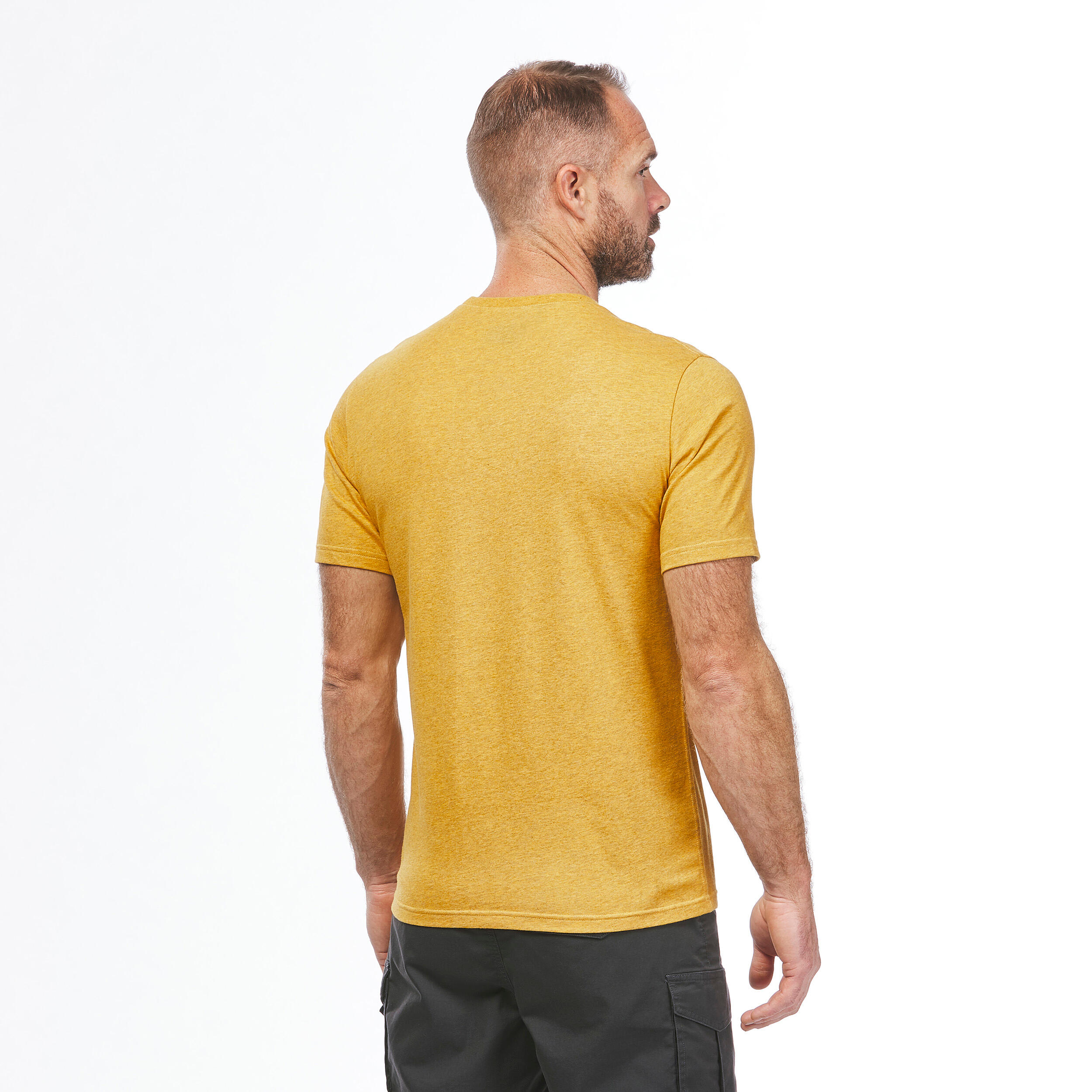 Camiseta de senderismo Hombre NH100 Ocre Decathlon