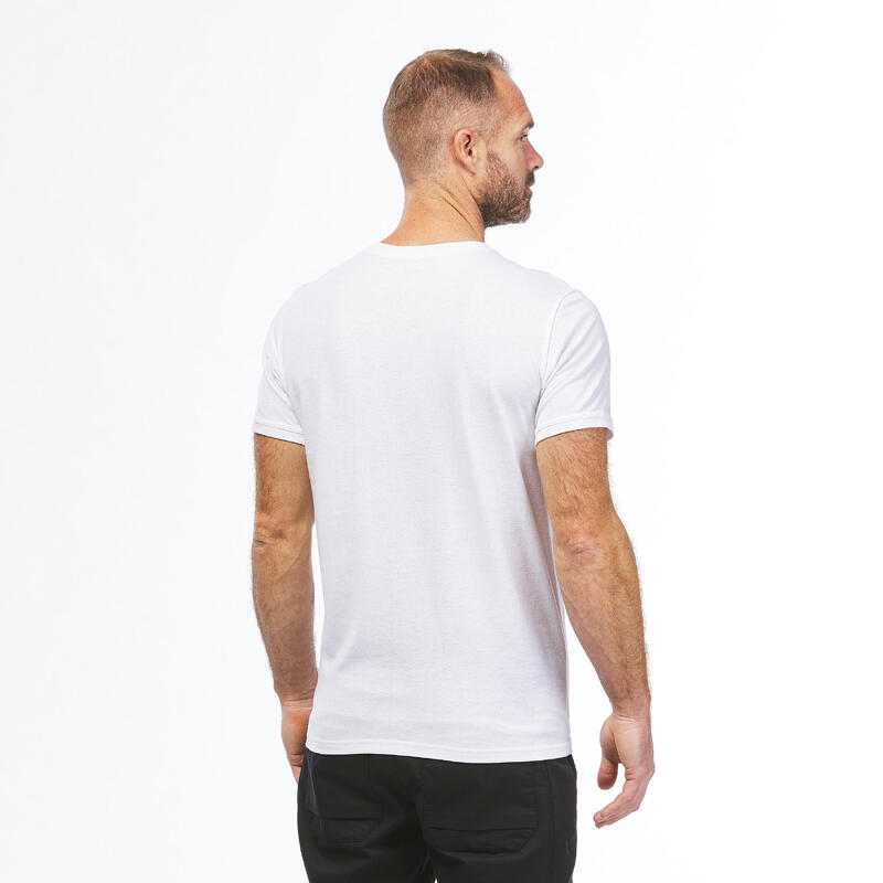 T-shirt montagna uomo NH550 FRESH bianca
