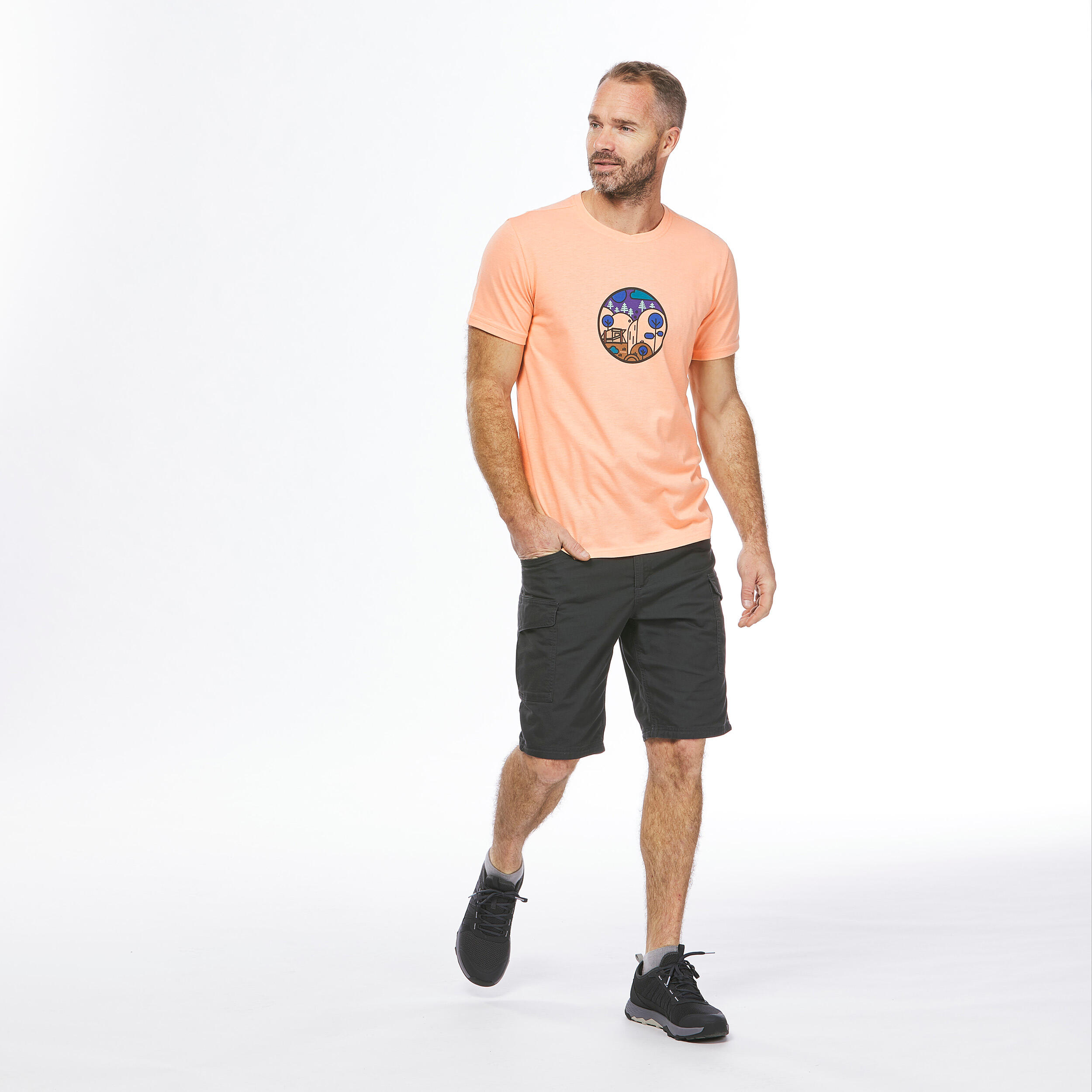 Men's Hiking T-shirt - NH550 Fresh 4/6