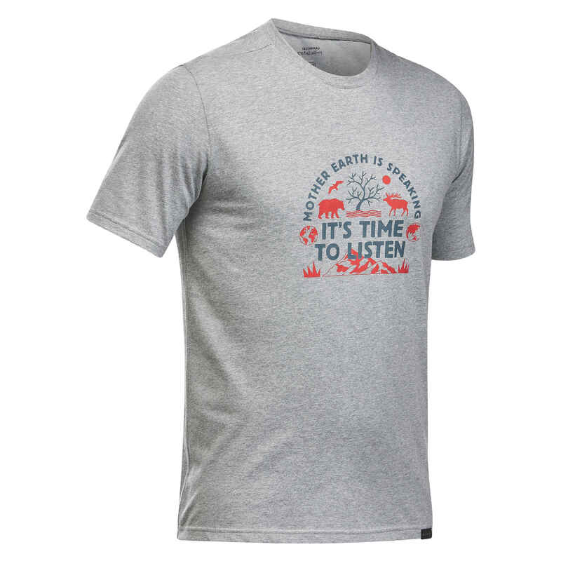 Camiseta de montaña y trekking manga corta Hombre Quechua NH100