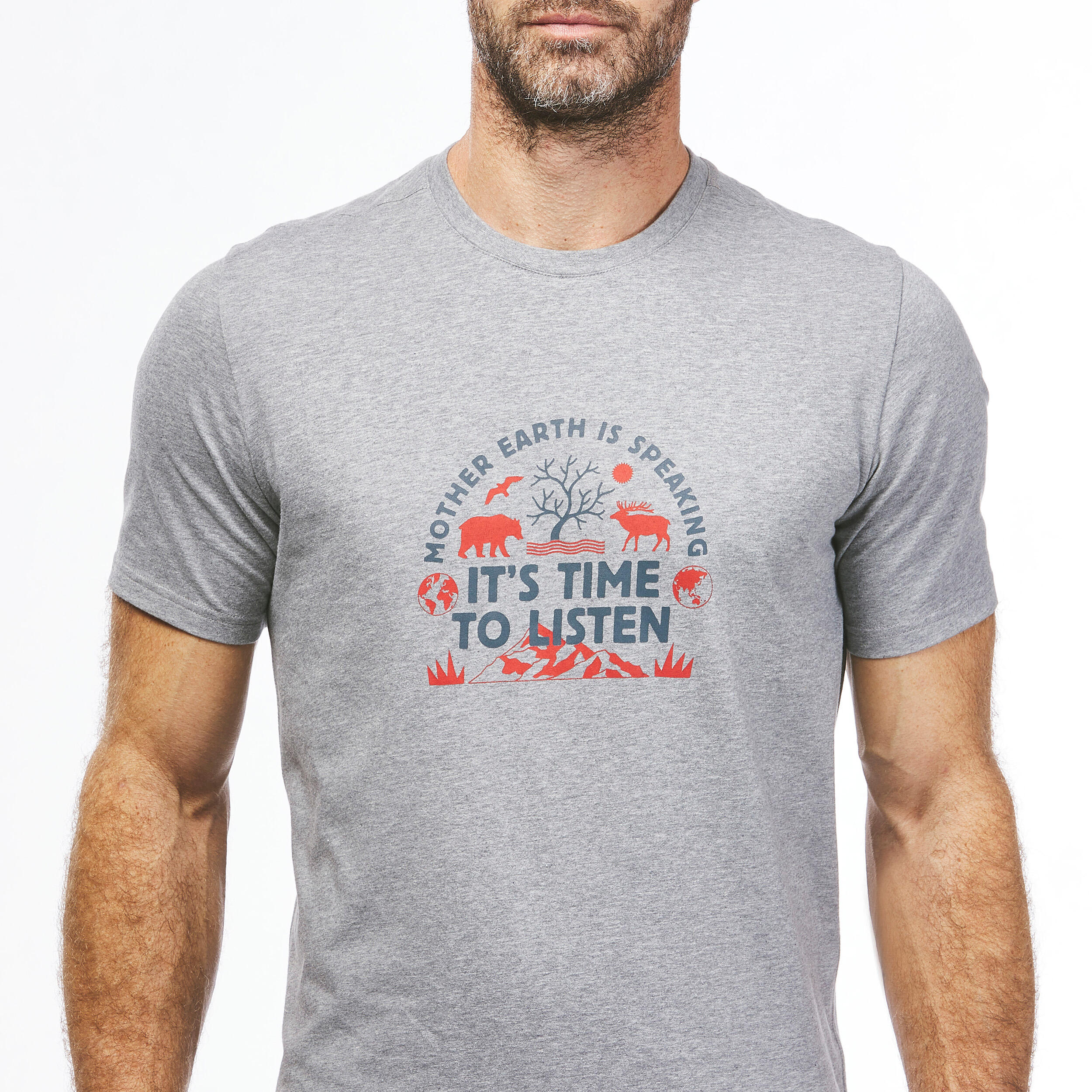 Футболка походная мужская NH500 QUECHUA