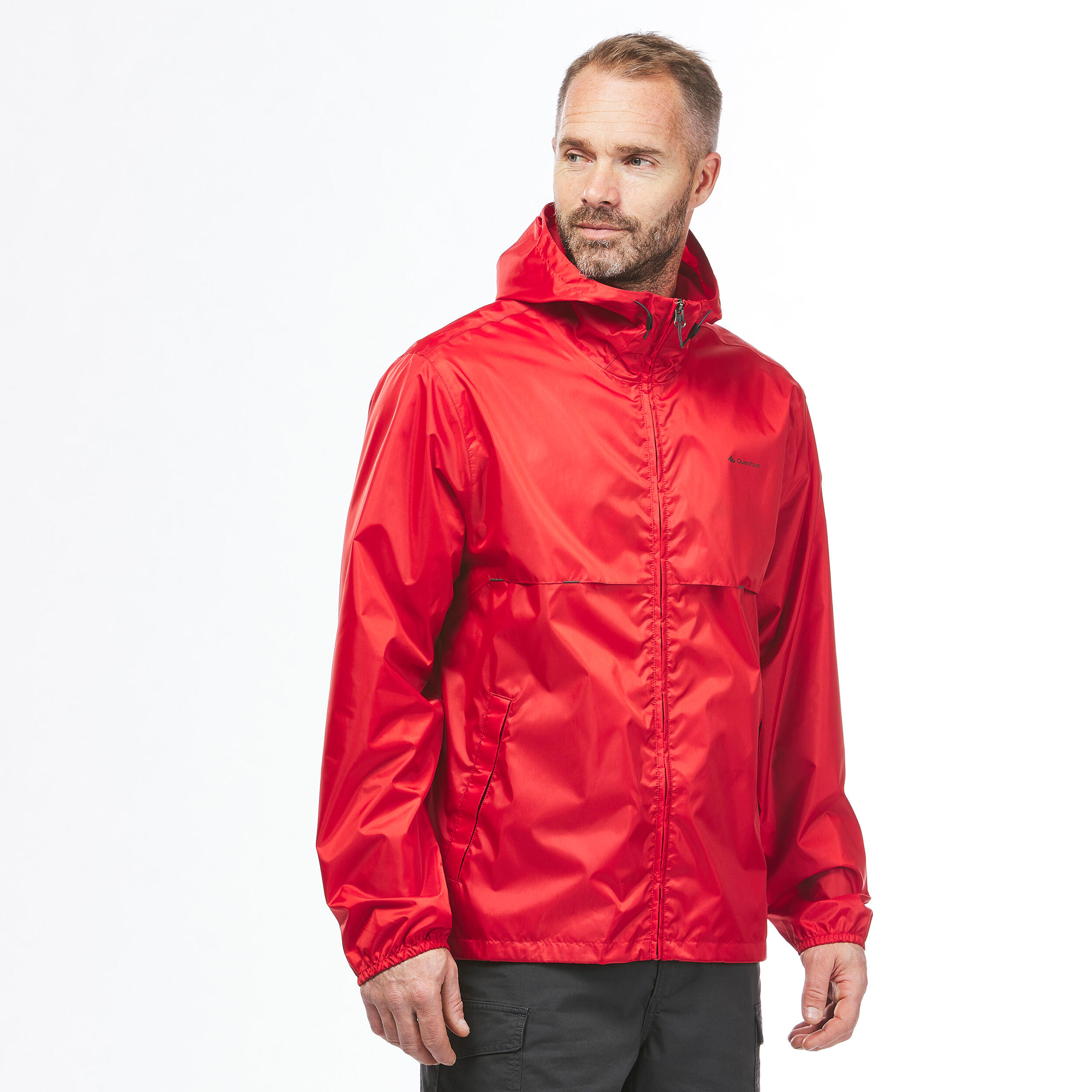 Men's Windproof and Water-repellent Hiking Jacket - Raincut Full Zip 5/9