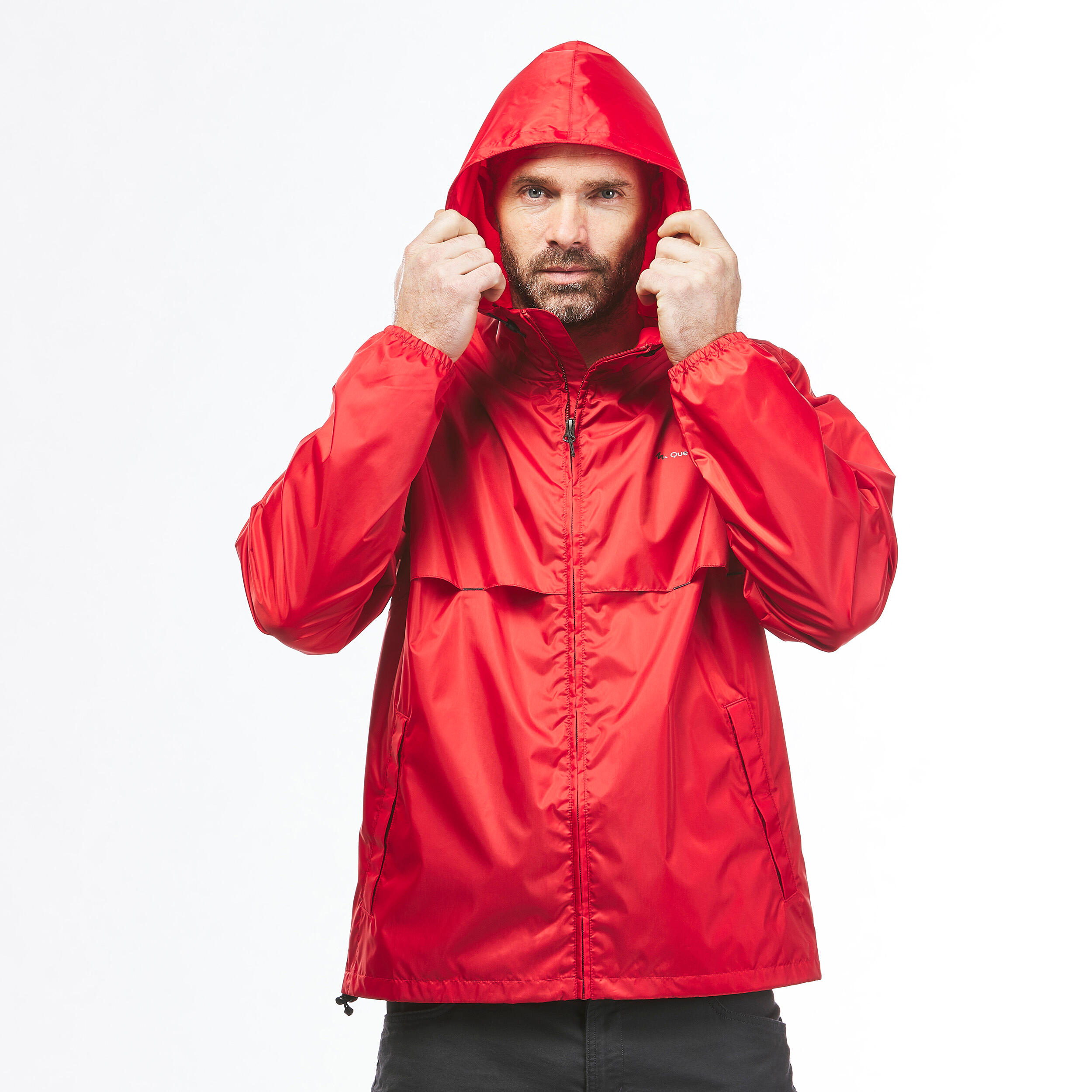 Men's Windproof and Water-repellent Hiking Jacket - Raincut Full Zip 7/9