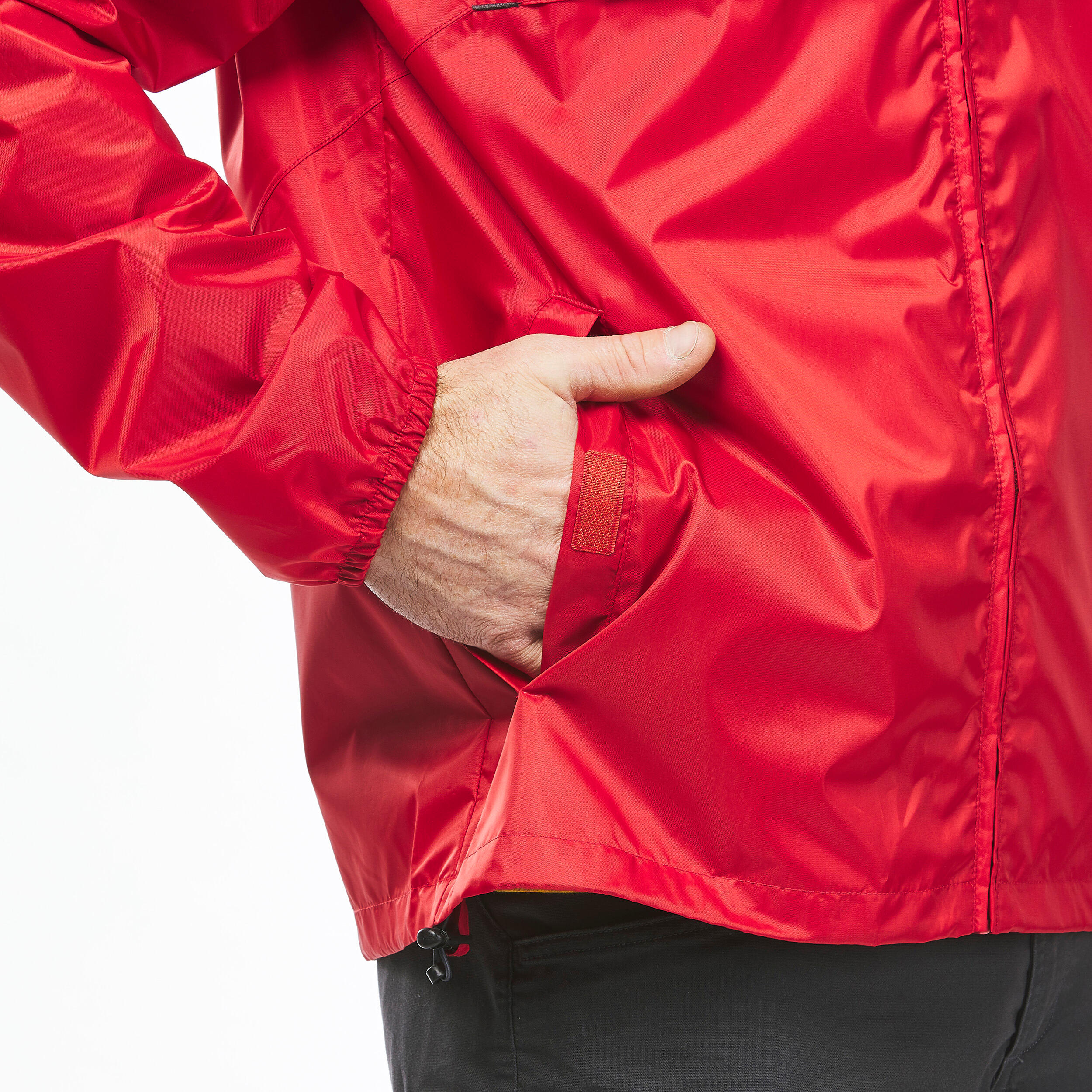 Men's Windproof and Water-repellent Hiking Jacket - Raincut Full Zip 8/9