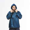 Modra moška vodoodporna pohodniška jakna RAINCUT 
