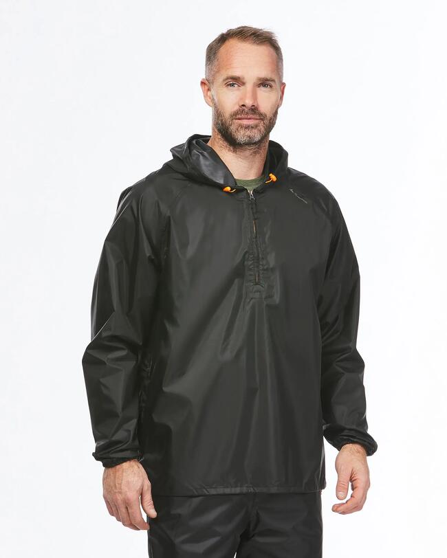 VESTE NH100 RAINCUT 1/2 ZIP NOIRE HOMME