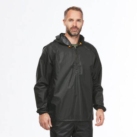 Jas Hujan Hiking Rain-Cut Pria - Hitam