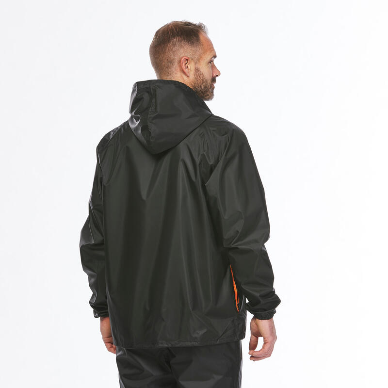 Giacca montagna uomo RAINCUT 1/2 ZIP nera