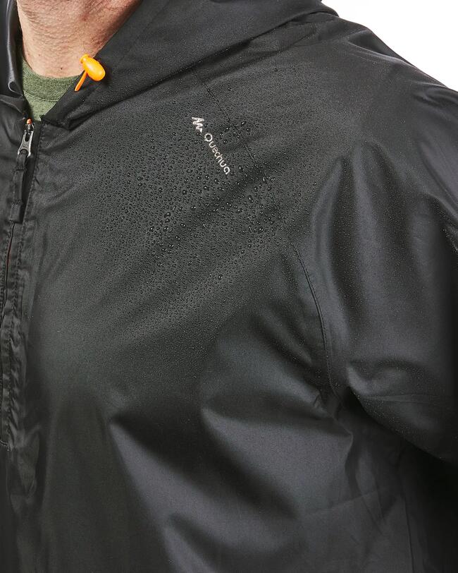 VESTE NH100 RAINCUT 1/2 ZIP NOIRE HOMME