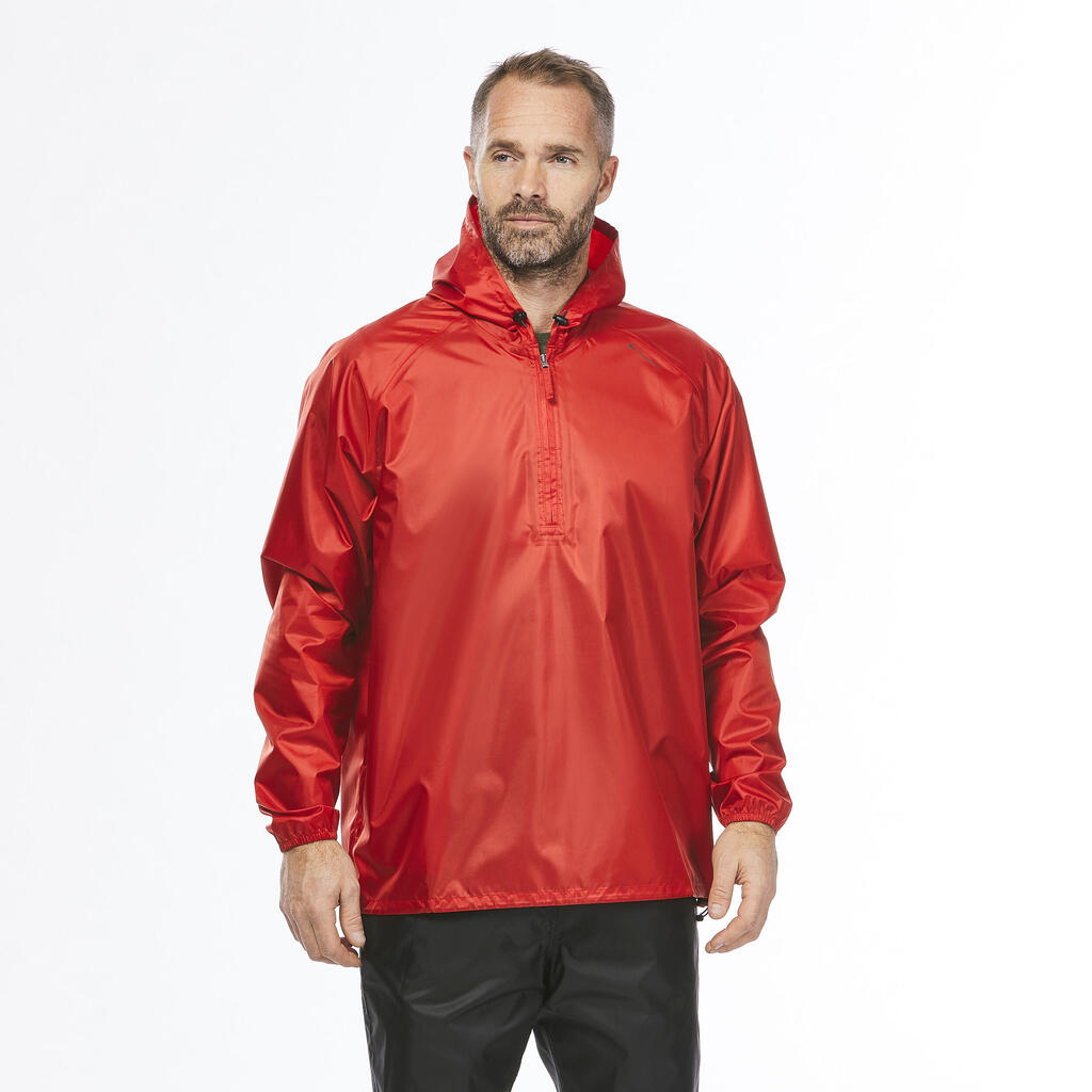 Men's Windproof and Water-repellent Hiking Jacket - Raincut 1/2 Zip