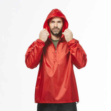 Men's Windproof and Water-repellent Hiking Jacket - Raincut 1/2 Zip