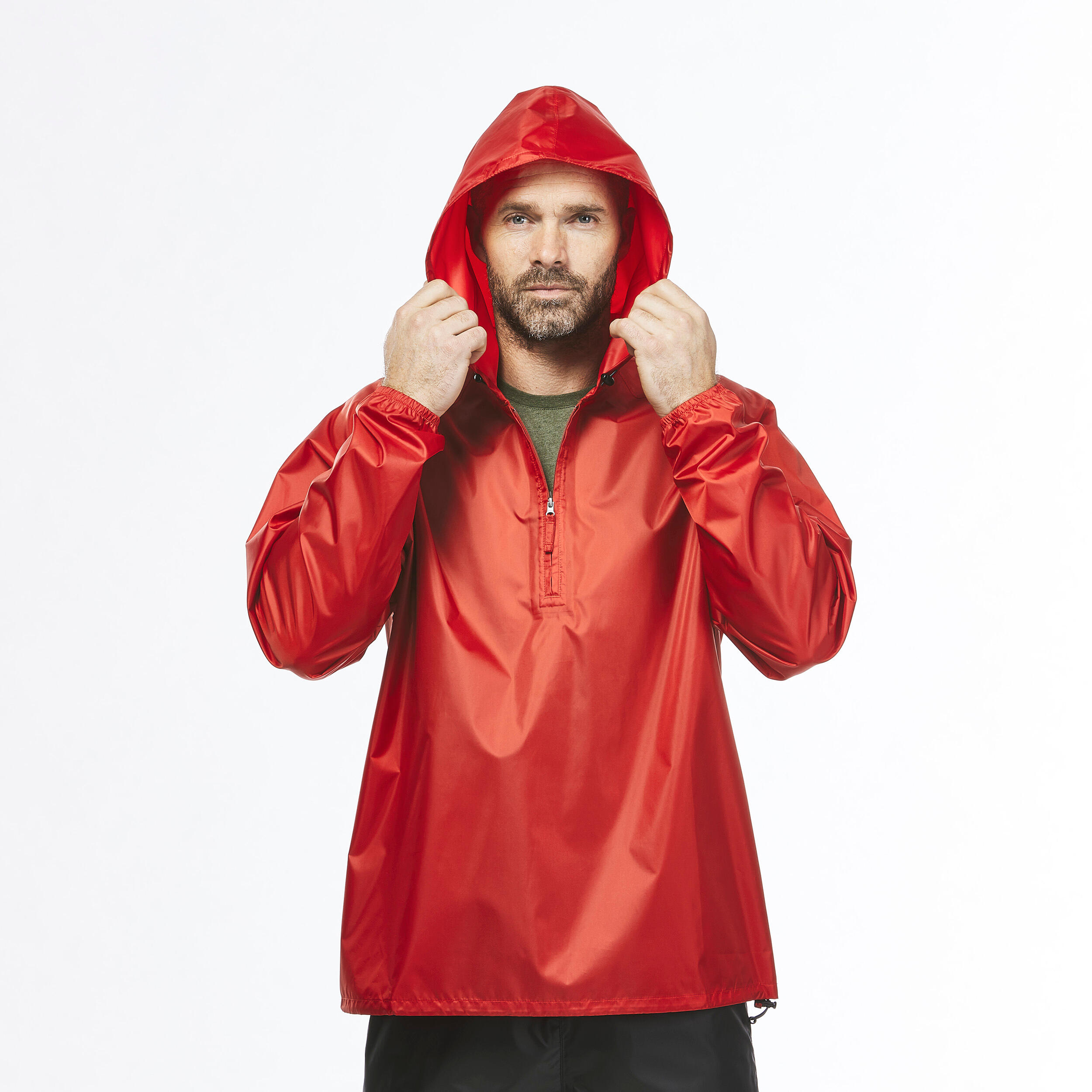 Men's Windproof and Water-repellent Hiking Jacket - Raincut 1/2 Zip 2/9