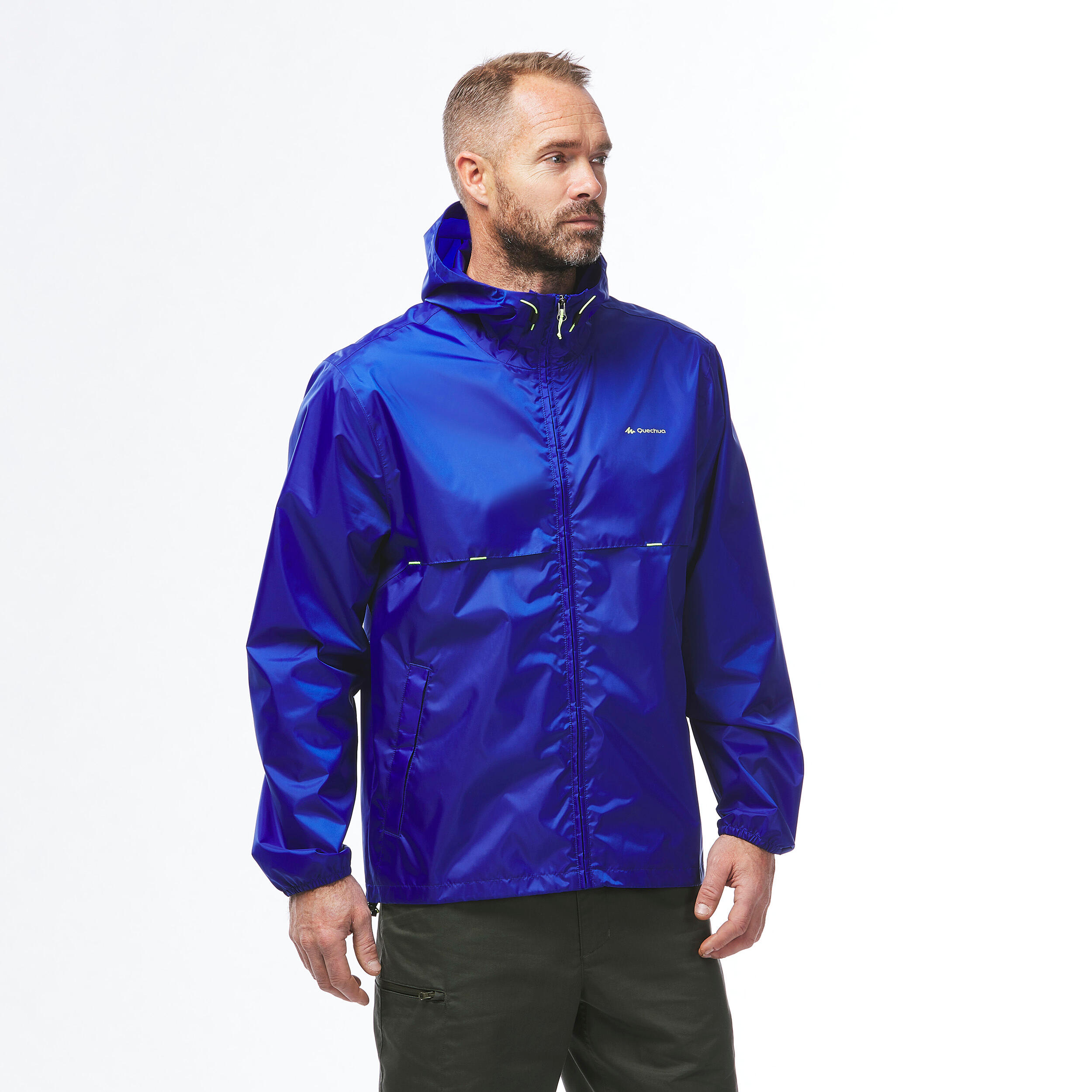 Men's Windproof and Water-repellent Hiking Jacket - Raincut Full Zip 5/9