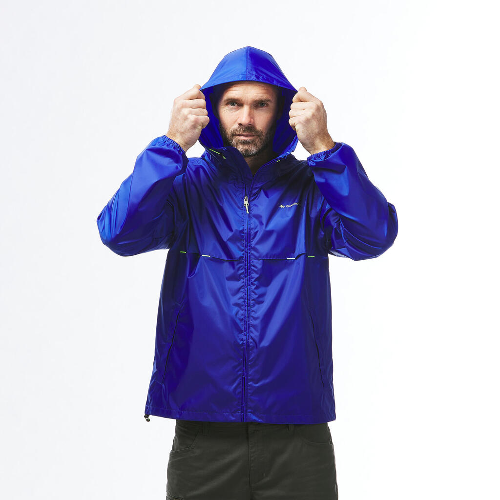 Men's Windproof and Water-repellent Hiking Jacket - Raincut Full Zip