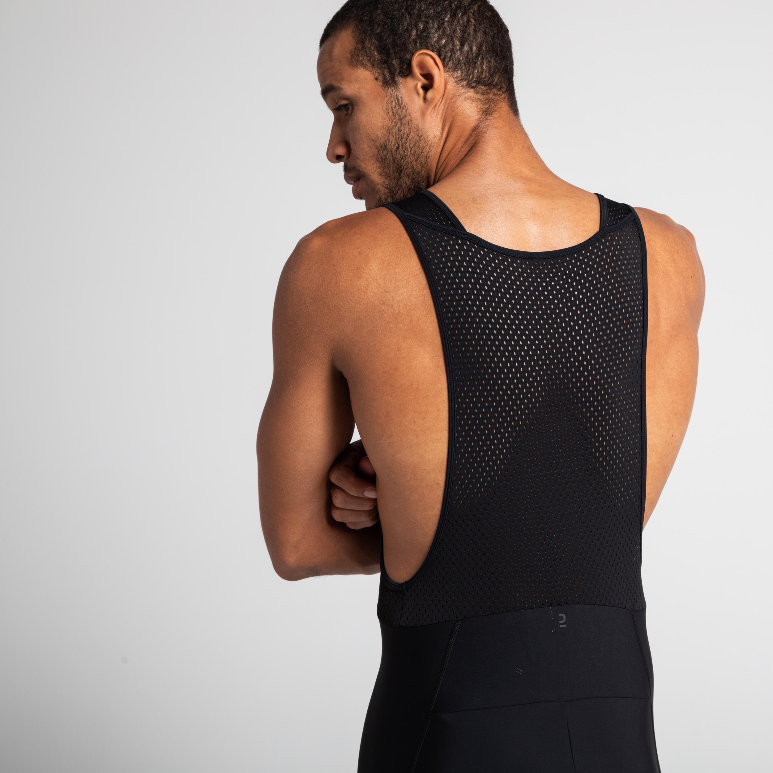 Men s Road Cycling Bib Shorts RC500 Black Decathlon