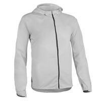 VESTE COUPE VENT DE TRAIL RUNNING MANCHES LONGUES HOMME GRIS