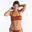 Bikinitop voor surfen Laura bandeau met uitneembare pads brons