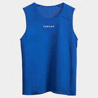 Boys'/Girls' Beginner Sleeveless Basketball Jersey T100 - Blue