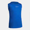 Boys'/Girls' Beginner Sleeveless Basketball Jersey T100 - Blue