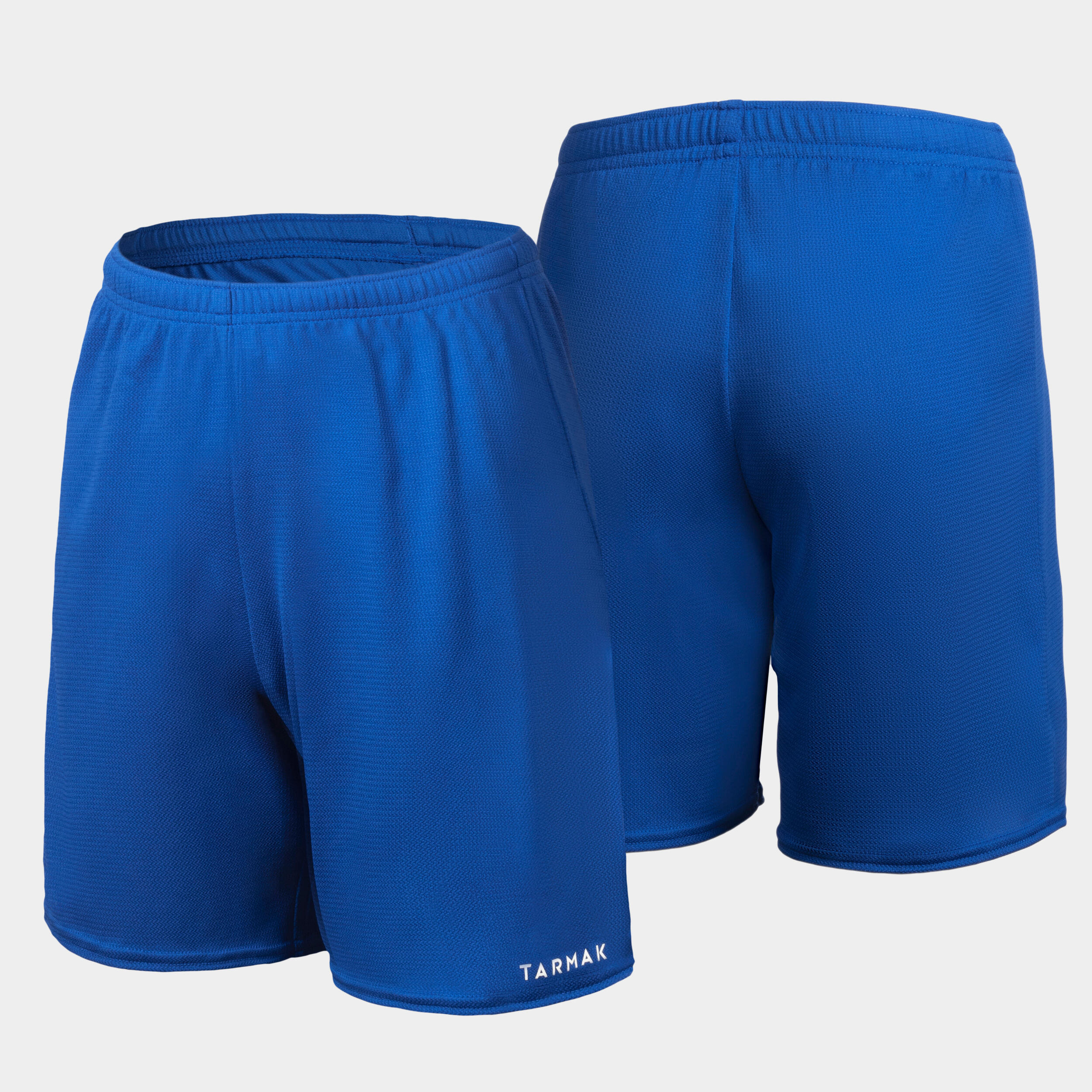 Kids' Lightweight Breathable Basketball Shorts - SH 100 Blue - Deep blue,  Snow white - Tarmak - Decathlon