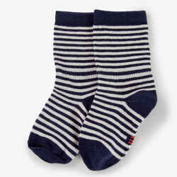 Kids' Mid-High Socks 5-Pack Basic - Blue with Pattern