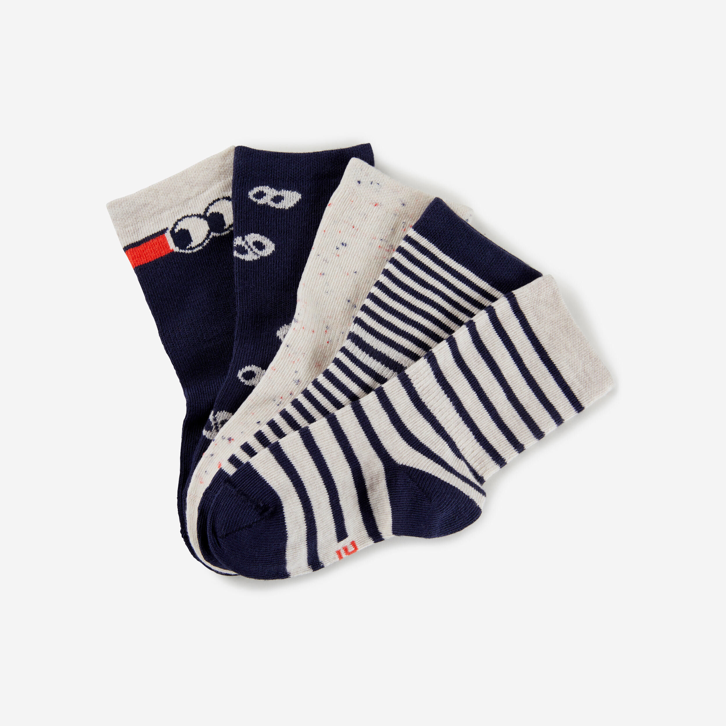 DOMYOS Kids' Socks 5-Pack - Patterns