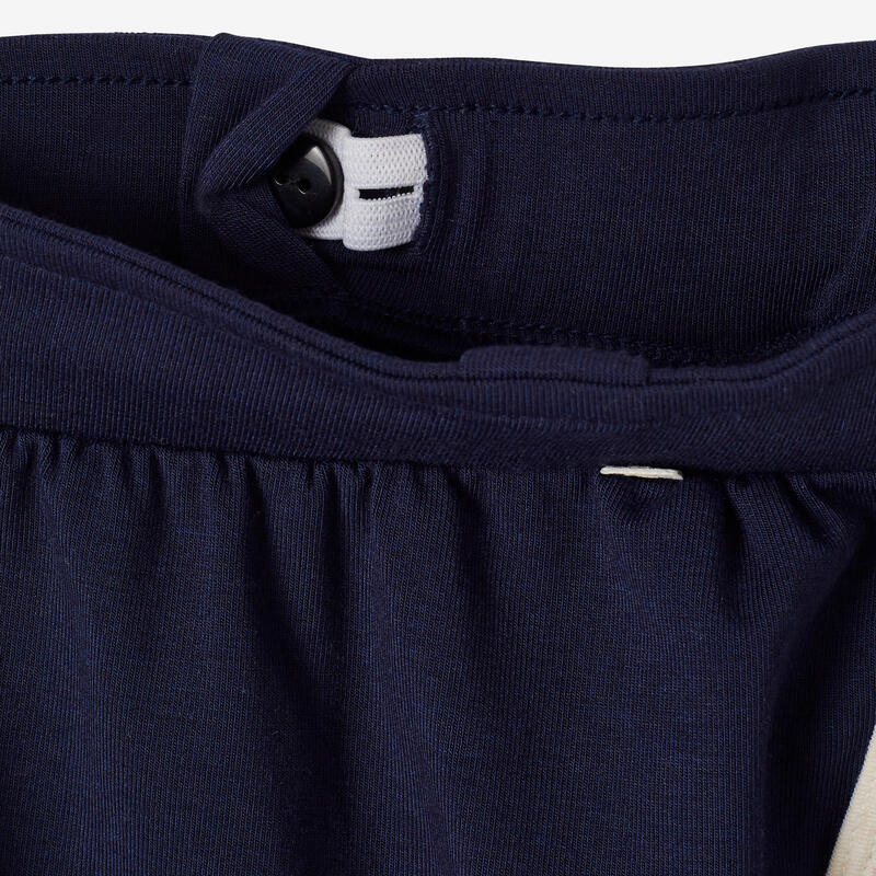 Pantaloncini baby ginnastica 500 regolabili e traspiranti blu