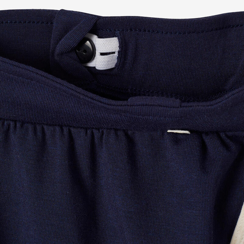 Shorts 500 verstellbar atmungsaktiv Kinder marineblau