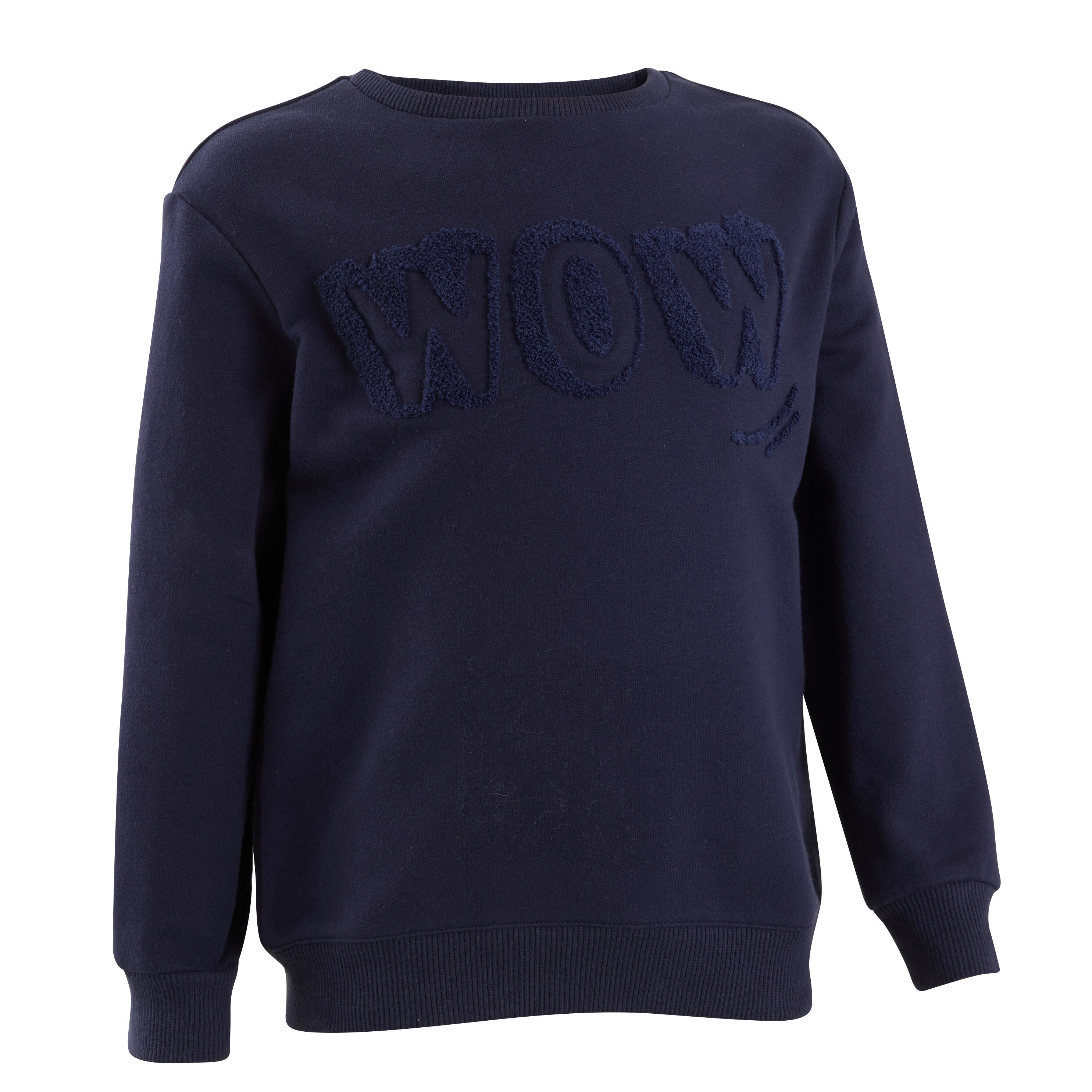 Kids’ Sweatshirt – Basic Navy Blue with Motifs - DOMYOS