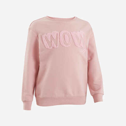 
      Kids' Sweatshirt Basic - Pink with Motifs
  