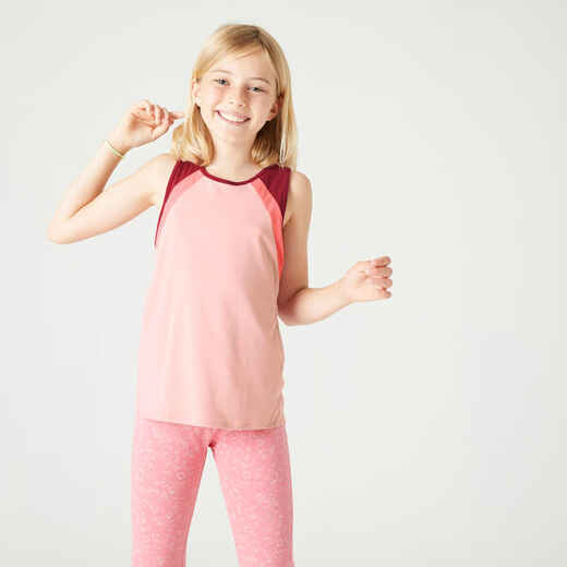 
      Mergaičių marškinėliai be rankovių „S500“, rožiniai
  