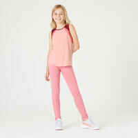 Girls' Breathable Tank Top S500 - Pink