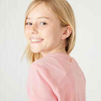 Girls' Breathable T-Shirt NKF 500 - Pink