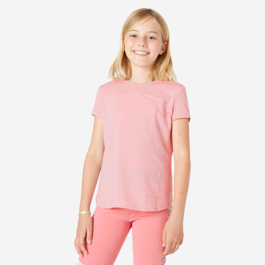 T-shirt respirant fille - NKF 500 rose