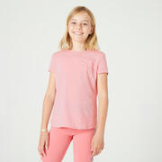 Girls' Breathable T-Shirt 500 - Pink
