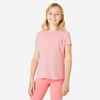 T-shirt respirant fille - NKF 500 rose