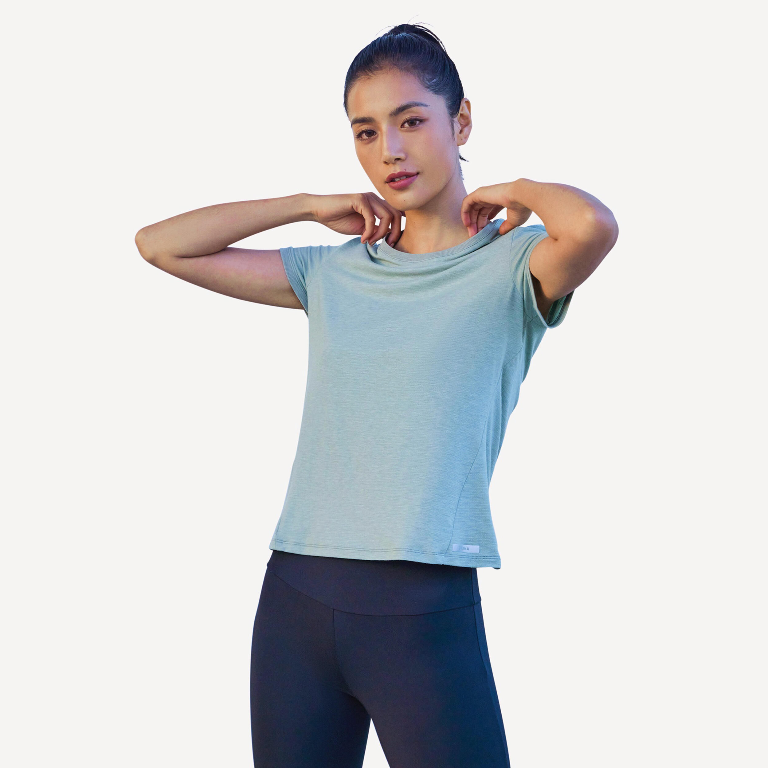 KALENJI Women's Soft Breathable Running T-Shirt - khaki